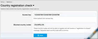 AndyB Country registration check